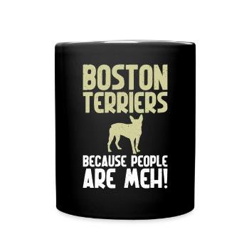 Boston Terrier Gifts - Tasse einfarbig - Schwarz - Vorne