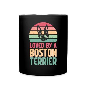 Boston Terrier Gifts - Tasse einfarbig - Schwarz - Vorne