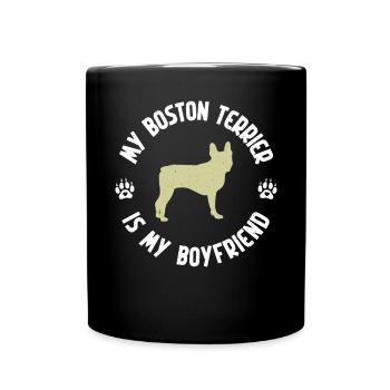Boston Terrier Gifts - Tasse einfarbig - Schwarz - Vorne