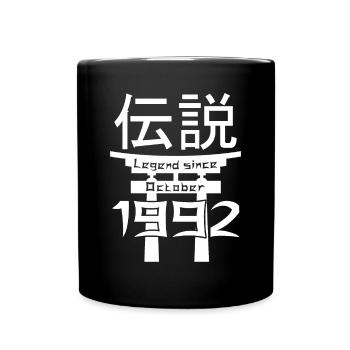 Legend since October 1992 Birthday Gift - Full Colour Mug - black - Front