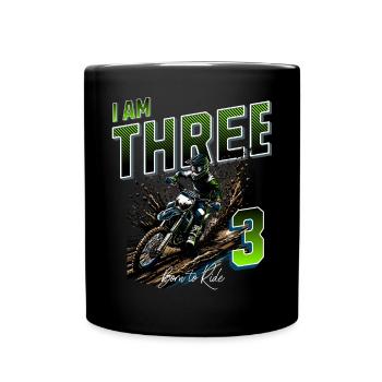 Motocross 3rd Birthday - Full Colour Mug - black - Front