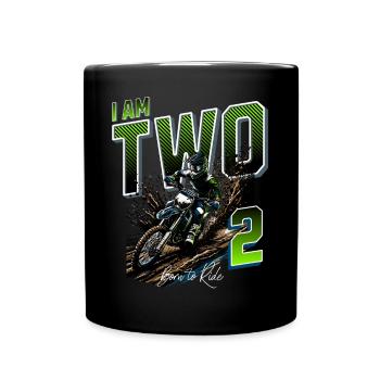 Motocross 2nd Birthday - Full Colour Mug - black - Front