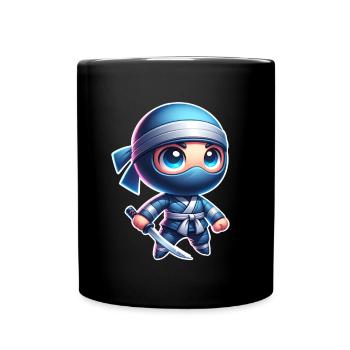 Ninja - Tasse einfarbig - Schwarz - Vorne