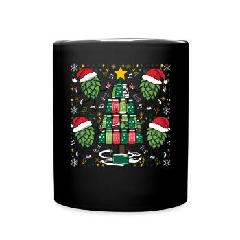 Bier Weihnachten Ugly Noël Noël Saufen Trinke - Mug uni - noir - Devant