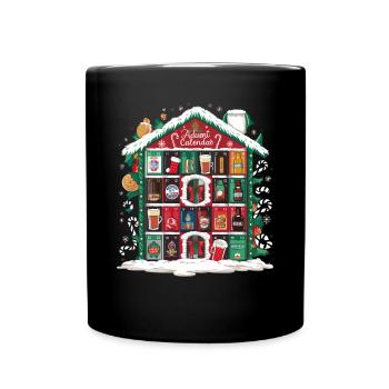 Bier Weihnachten Ugly Noël Noël Saufen Trinke - Mug uni - noir - Devant