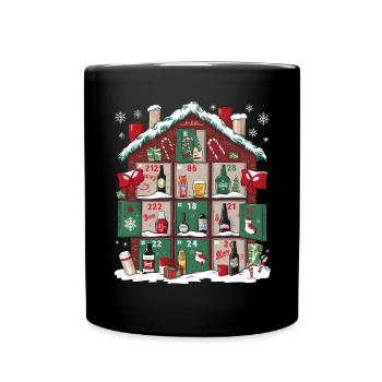 Bier Weihnachten Ugly Noël Noël Saufen Trinke - Mug uni - noir - Devant