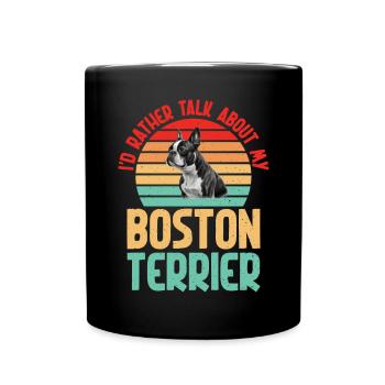 Boston Terrier Gifts - Tasse einfarbig - Schwarz - Vorne