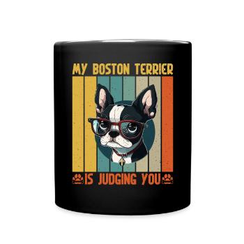 Cadeaux Boston Terrier - Mug uni - noir - Devant