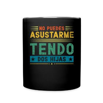 Spanischer Vater Zweisprachiger Latino Vatertag - Tasse einfarbig - Schwarz - Vorne