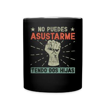 Spanischer Vater Zweisprachiger Latino Vatertag - Tasse einfarbig - Schwarz - Vorne