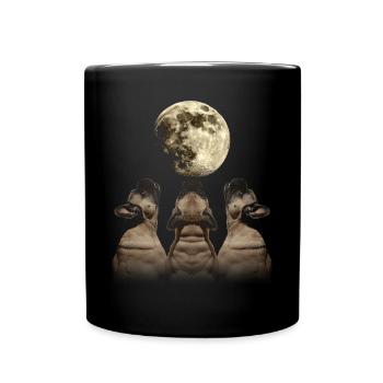 Bouledogue Français Frenchie Chien Hurlant Mon - Mug uni - noir - Devant
