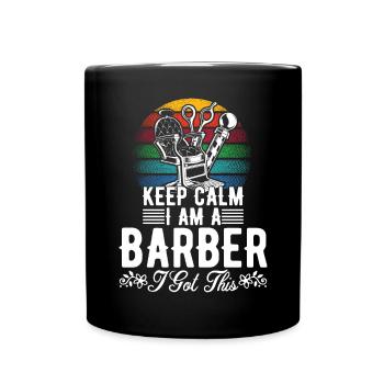 Coiffeur Cutter - Mug uni - noir - Devant