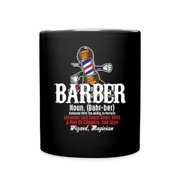Coiffeur Cutter - Mug uni - noir - Devant