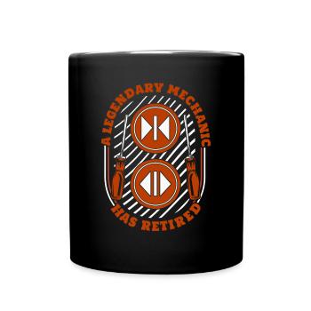 Un mécanicien légendaire a pris sa retraite Repair Elevator - Mug uni - noir - Devant