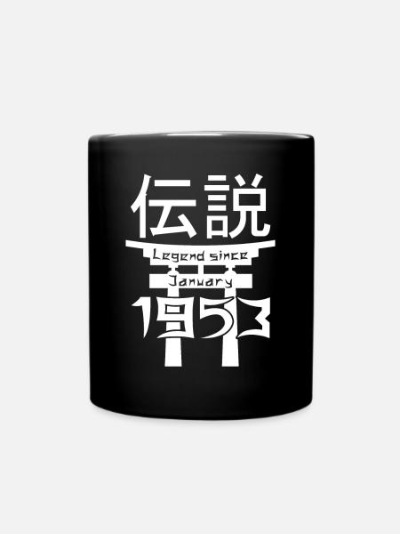 Legend since January 1953 Birthday Gift - Full Colour Mug - black