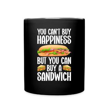 Amateurs de sandwichs Amateurs de restauration rapide - Mug uni - noir - Devant