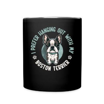 Boston Terrier Gifts - Tasse einfarbig - Schwarz - Vorne