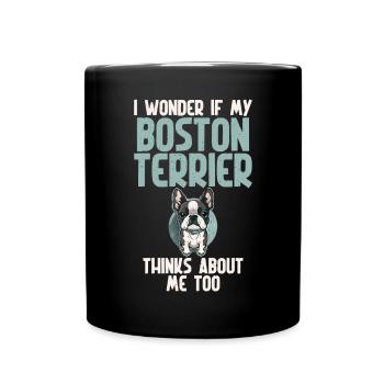 Boston Terrier Gifts - Tasse einfarbig - Schwarz - Vorne