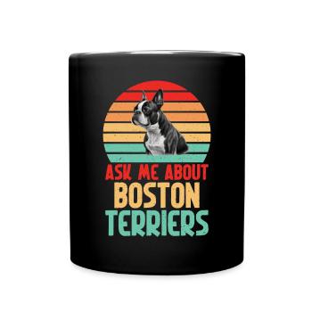 Boston Terrier Gifts - Tasse einfarbig - Schwarz - Vorne