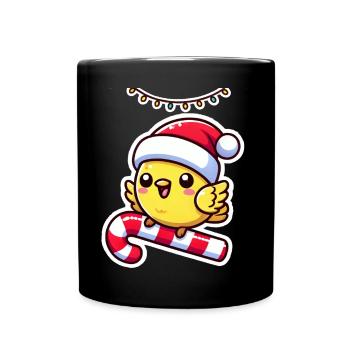 Canaries de Noël - Mug uni - noir - Devant