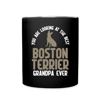 Boston Terrier Gifts - Tasse einfarbig - Schwarz - Vorne
