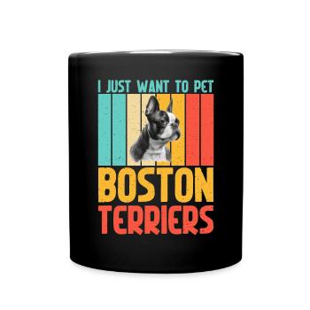 Boston Terrier Gifts - Tasse einfarbig - Schwarz - Vorne