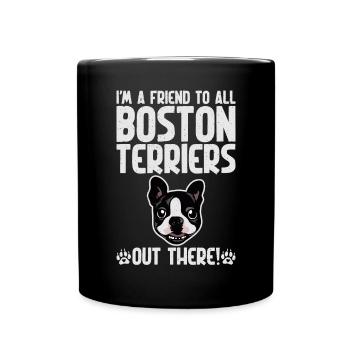 Boston Terrier Gifts - Tasse einfarbig - Schwarz - Vorne