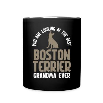 Boston Terrier Gifts - Tasse einfarbig - Schwarz - Vorne