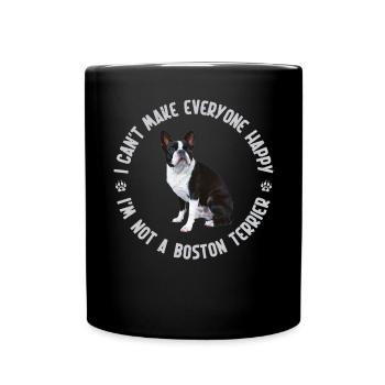 Boston Terrier Gifts - Tasse einfarbig - Schwarz - Vorne