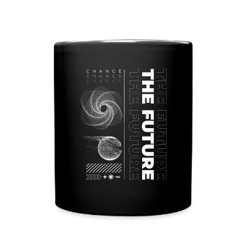 Future Quote Abstract Streetwear - Full Colour Mug - black - Front