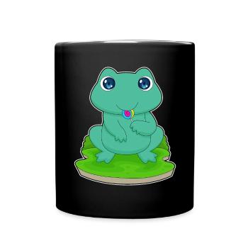 Frog Lollipop - Full Colour Mug - black - Front