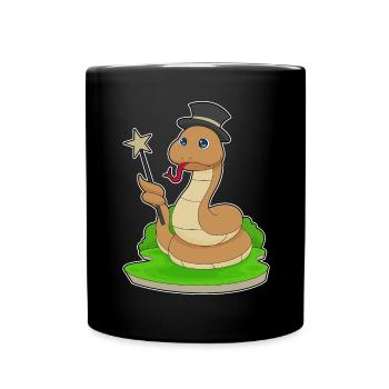 Serpent Sorcier Baguette - Mug uni - noir - Devant