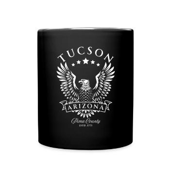 Tucson Arizona Amerikanischer Vintage Adler - Tasse einfarbig - Schwarz - Vorne