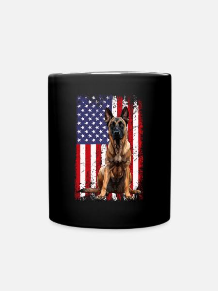Belgian Malinois - Tasse einfarbig - Schwarz