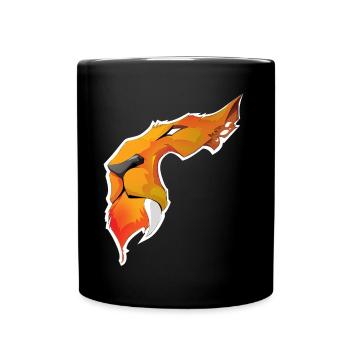 Lion flamboyant illustration vectorielle - Mug uni - noir - Devant
