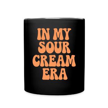 À l’époque de ma crème sure - Amateur de crème sure - Mug uni - noir - Devant