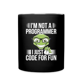 Programmer Computer Freak Code PC - Full Colour Mug - black - Front