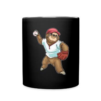 Gant de baseball Sloth - Mug uni - noir - Devant