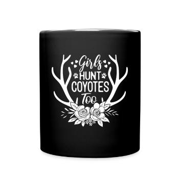 Coyote Hunt Coyote Hunter Yote - Full Colour Mug - black - Front