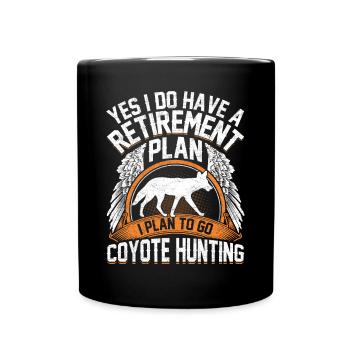 Coyote Hunter Yote - Full Colour Mug - black - Front