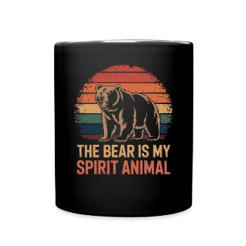Bär The Bear Is My Spirit Animal - Full Colour Mug - black - Front