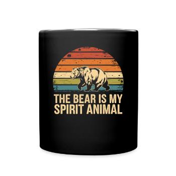 Bär The Bear Is My Spirit Animal - Full Colour Mug - black - Front