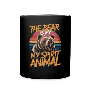 Bär The Bear Is My Spirit Animal - Full Colour Mug - black - Front