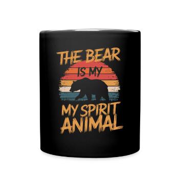 Bär The Bear Is My Spirit Animal - Full Colour Mug - black - Front