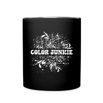Funny Art Painter Color Junkie Drawing Gifts - Tasse einfarbig - Schwarz - Vorne
