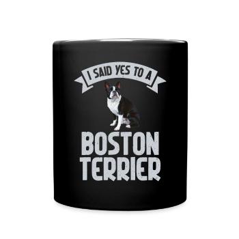 Boston Terrier Gifts - Tasse einfarbig - Schwarz - Vorne