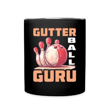 Gutter Ball Guru 2 - Tasse einfarbig - Schwarz - Vorne