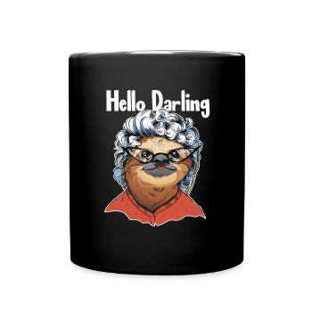 Bonjour Darling Folivora Pilosa à gorge brune - Mug uni - noir - Devant