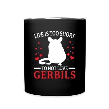 Les gerbilles n’aiment pas les gerbilles rongeurs - Mug uni - noir - Devant