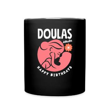 Doula Geschenk Doula Doulas - Tasse einfarbig - Schwarz - Vorne